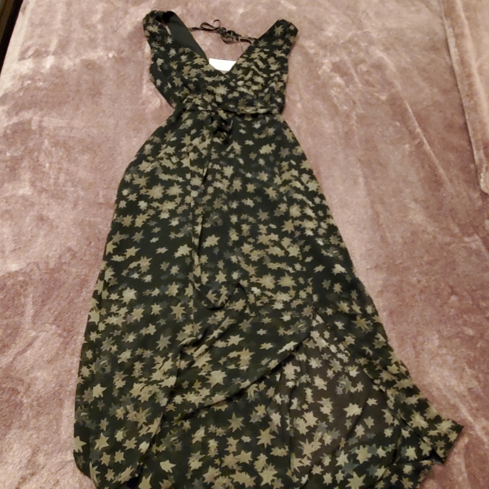 NWT BCBGeneration Sheer Starry Sky Maxi Dress 8